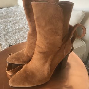 Banana Republic faux Suede Boots // Coachella